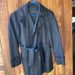 Black rain jacket